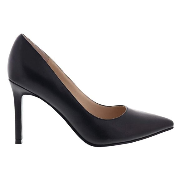 NEW MARC FISHER Black pointy toe pumps officewear to Evening Nappa Leather, Sz 7 - Picture 3 of 14